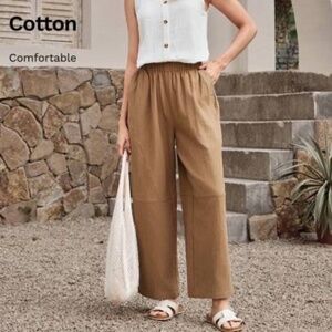 Emery Rose Women's Elastic Waist Casual Loose Pants Size M